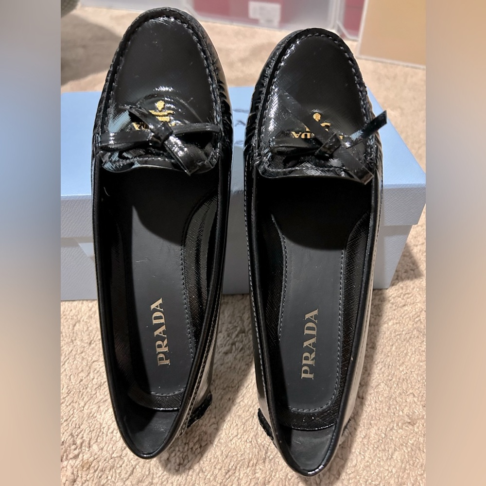 Brand new Prada penny loafers